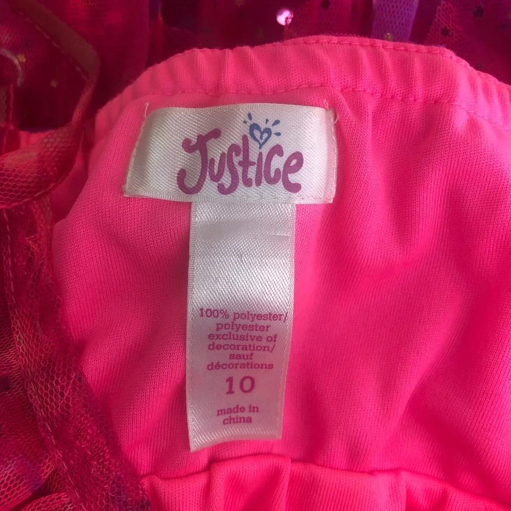 Girls Pink Ruffle Tulle Party Dress Girls Size 10